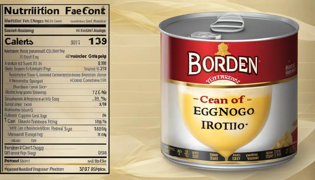 Borden Eggnog Nutritional Information