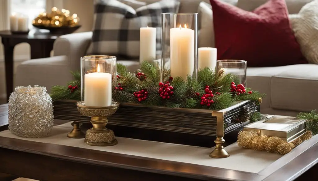 Coffee table Christmas decor ideas