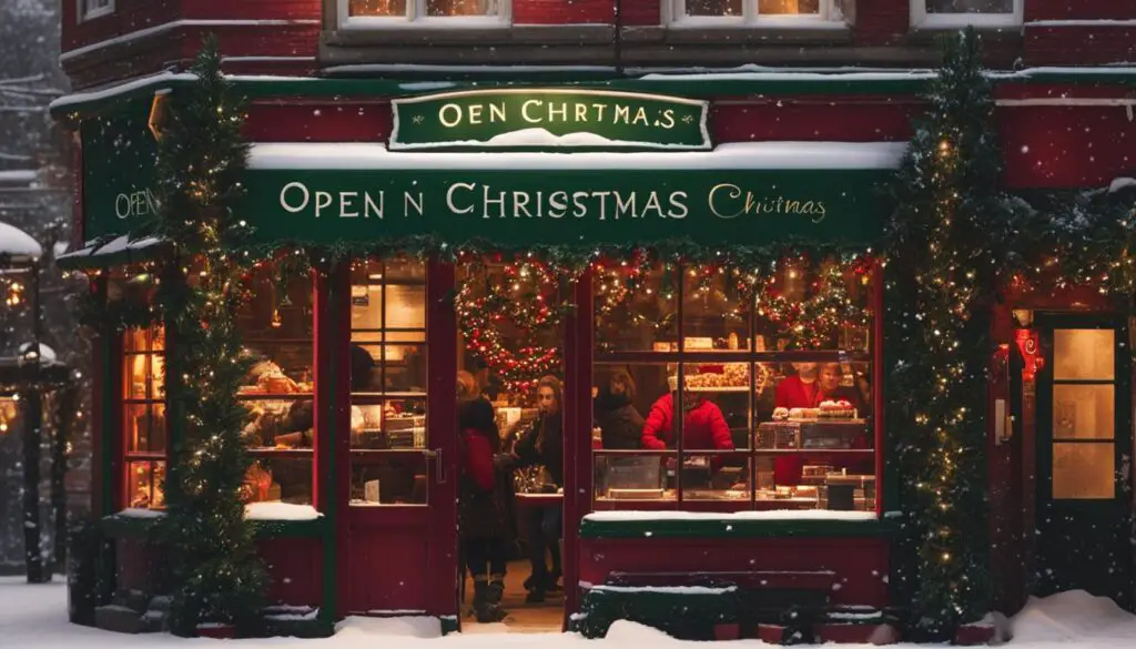 coffee shops open on christmas