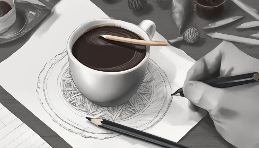 drawing tutorial hot chocolate step 1