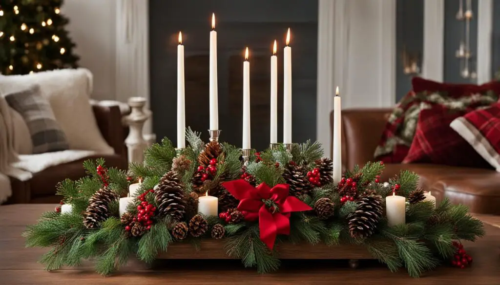 festive coffee table decor