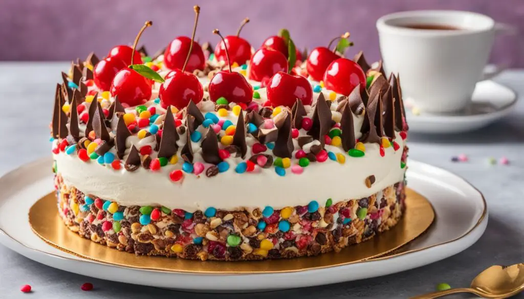 homemade ice cream cake decorations