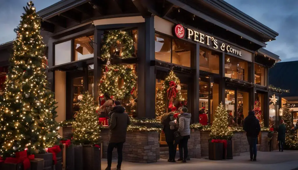 peets coffee christmas day locations