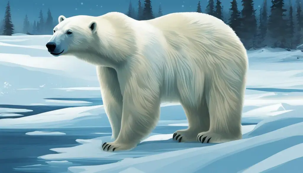 polar bear coat color blending