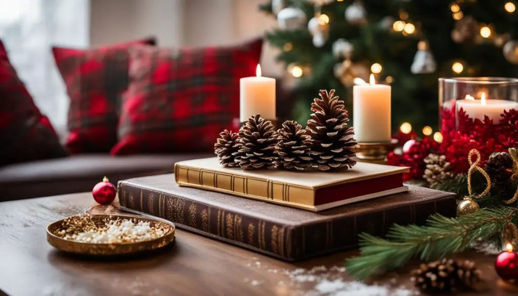 round coffee table decorating ideas for christmas