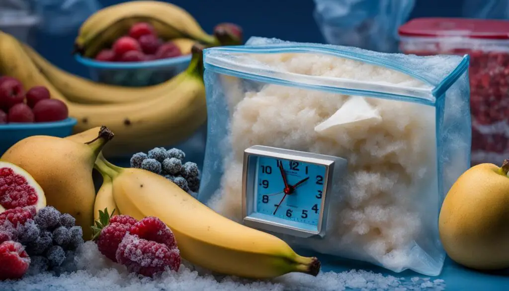 shelf life of frozen bananas