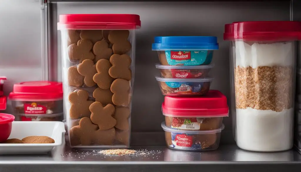 Preserving gingerbread dough