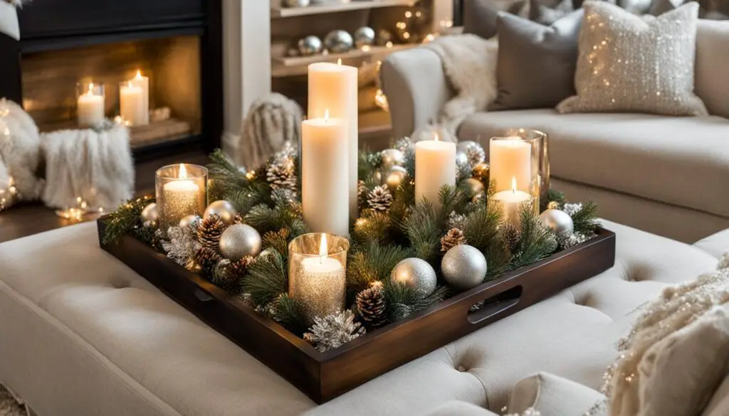 elegant coffee table holiday decor