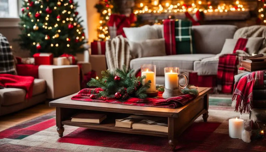 how to decorate a christmas table on a budget