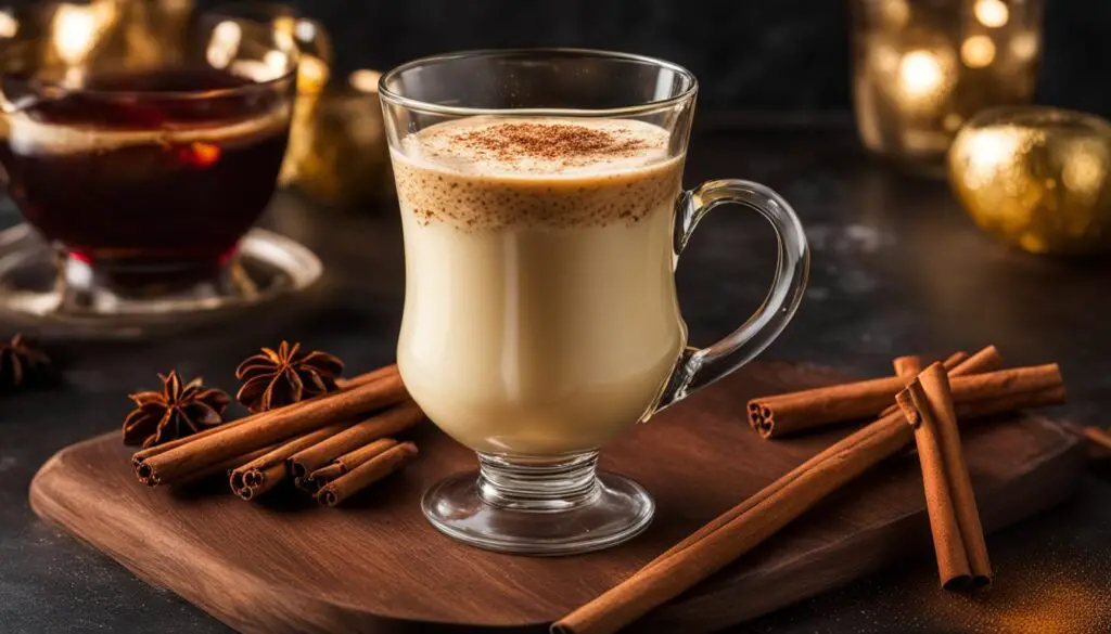 brandy and tequila in eggnog