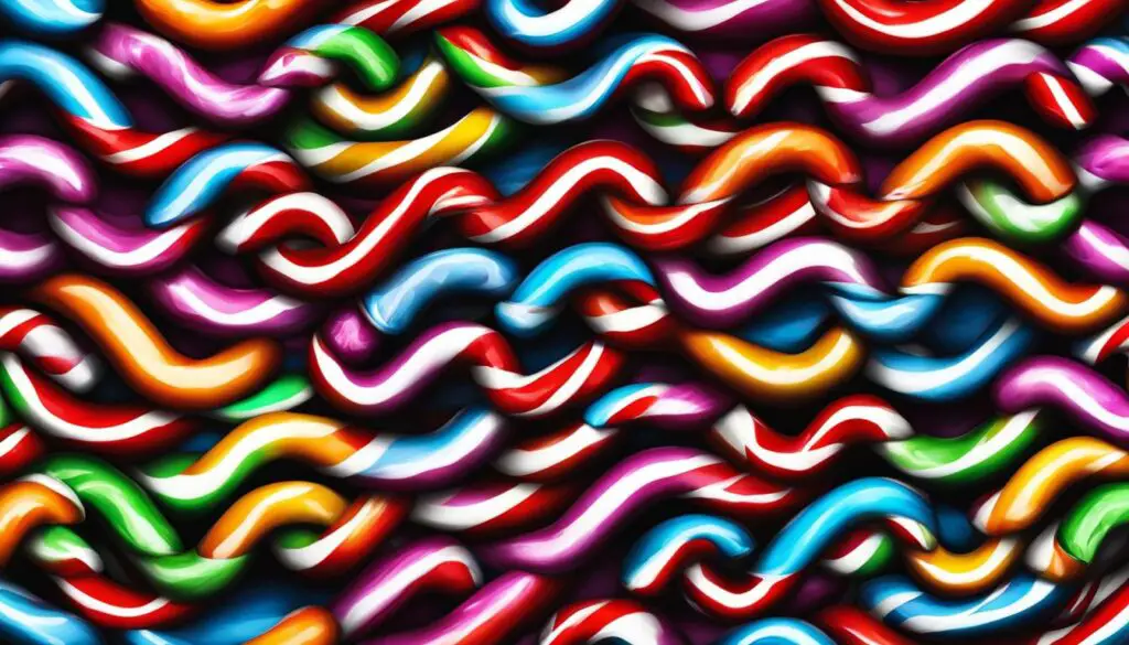 colored candy canes