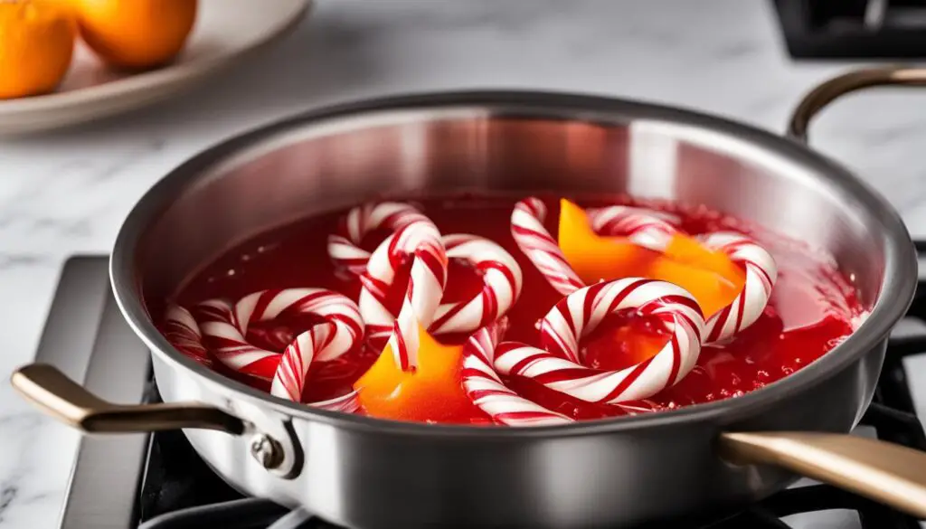 how to melt candy canes on the stovetop