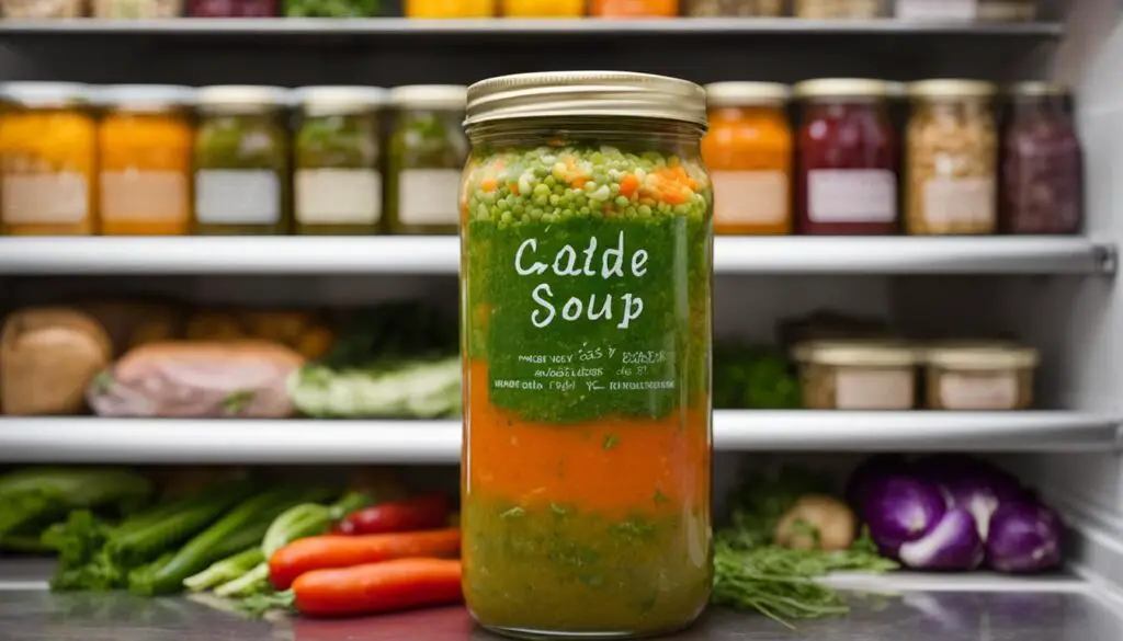 refrigerator soup storage